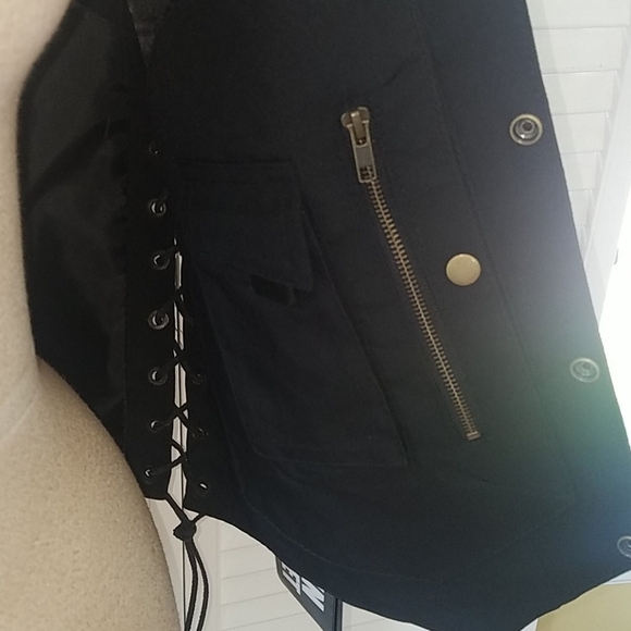 NWT 100%LEATHER VEST W/GUN POCKET BLANK SLATE TO MAKE IT LOOK LIKE YOU&YOUR BIKE - Picture 7 of 12